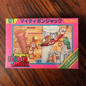 Mighty Bomb Jack Nintendo Famicom NTSC-J CIB Near Mint Tested