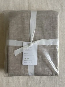 Pottery Barn EMERY LINEN DRAPE Curtain panel 50 x 108 Oatmeal blackout NIP - Picture 1 of 3