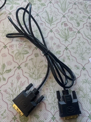 DVI-D Dual Link 24+1 Pin Male Gold Digital Video Cable for Monitor PC TV - Image 1 of 3