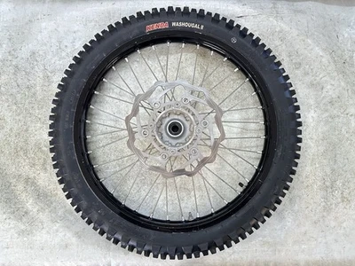 OEM 15-20 KAWASAKI KX250 KX250F 21" LLANTA DELANTERA BUJE Y ROTOR CON NEUMÁTICO KENDA NUEVO Foto 1 de 4
