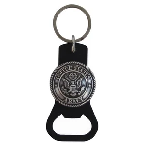 US Army Car Keyring Beer Soda Pop Cap Bottle Opener Military Gift Key Chain Ring - Imagen 1 de 1
