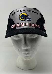 Vintage Puma St. Louis Rams 2000 Super Bowl XXXIV Champions Strapback Cap Hat - Picture 1 of 11