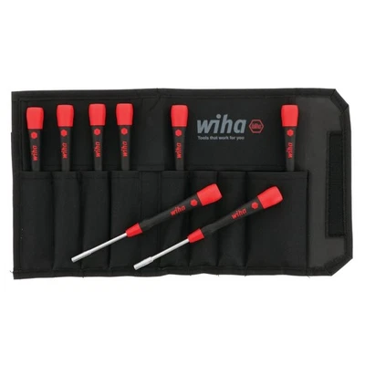 Wiha 26596 Nut Driver Set, Metric with Precision Soft PicoFinish Handle in Po... - Image 1 of 4