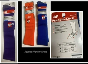 New Balance Performance Socks Adult Sz L Two Pair Same Color Choice - Picture 1 of 18