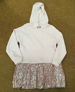 Rose gold sequin hoodie GIRLS - Picture 1 of 9