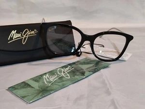 New MAUI JIM SUNGLASSES MJ-2221 Made In Italy Black EYEGLASS  frames 50,18,145 - Picture 1 of 7