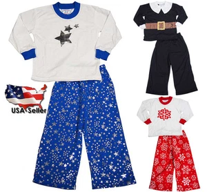 Sara's Prints Toddler & Girls Long Sleeve Two Piece Pajama Set CLOSEOUT - Picture 1 of 7