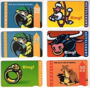 TK0021 - Tarjeta telefónica Danmark Telekort animales - Imagen 1 de 1