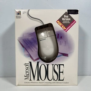 Vintage Microsoft Bus Mouse Windows W/ Original Box 2 Button 1994 - Picture 1 of 10