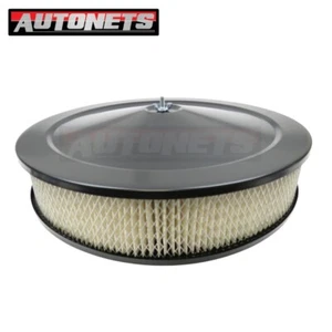 GM Chevy Hot Rod 14"x3" Black Air Cleaner Paper Element High Lip Base Muscle Car - Bild 1 von 5