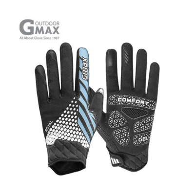 [G-Max ] Full Finger Bicycle Gloves Bike Mitts Anti-Shock Padded Cycling Gloves - image 1 of 4