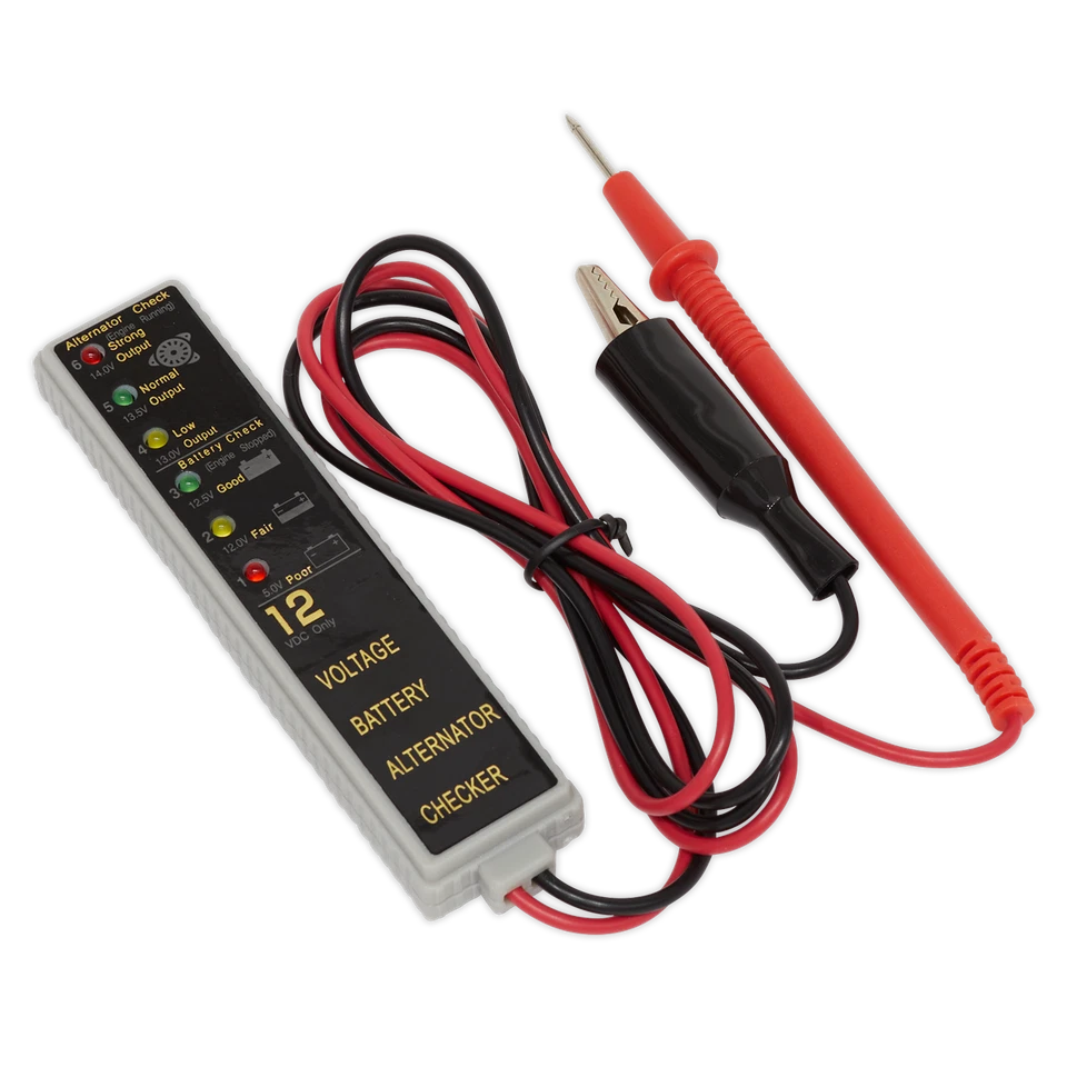 Sealey Battery & Alternator Tester 12V LED - Image 1 of 1