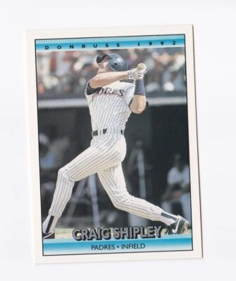 1992 Donruss #667 Craig Shipley San Diego Padres - Image 1 of 2