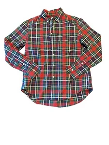 Ralph Lauren Boys Plaid Natural Stretch Button-Down Shirt M (10-12) - Picture 1 of 5