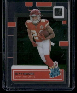 2022 Panini Clearly Donruss Skyy Moore #74 Rated Rookie Football - Bild 1 von 2