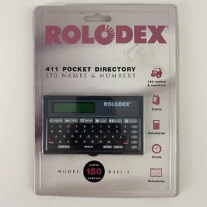 Vintage 93 Rolodex R411-3 Pocket Directory 150 Names & Numbers NEW & Sealed - Picture 1 of 5