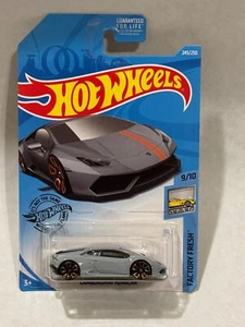 Hot Wheels 2017 Factory Fresh Grey Lamborghini Huracan (9/10) - Picture 1 of 3