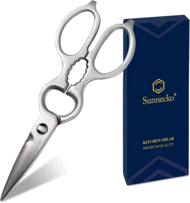 Sunnecko Heavy Duty Kitchen Scissors Stainless Steel Fish Chicken Bone Shears - Image 1 of 4