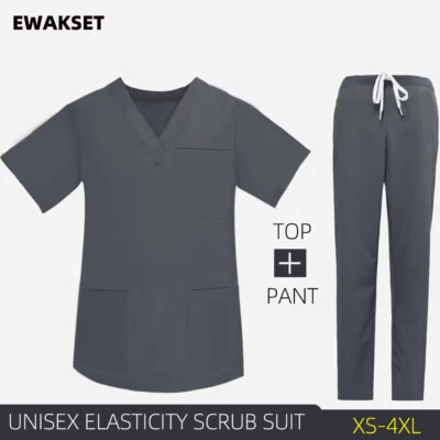 Operating Room Medical Uniform Scrubs Hospital Work Scrub Set Dental Nurse Suits - Image 1 of 4