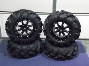 SUZUKI KING QUAD 750 27" MEGA MAYHEM ATV TIRE & 14" HD4 ATV WHEEL KIT IRS1CA - Picture 1 of 7