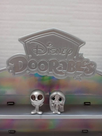 Disney 100 Doorables Platinum Exclusive figures Jack Skellington Sally Nightmare Cover