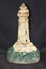 Rare Vintage Cast Lighthouse  Doorstop  Very Nice Plus and Excellen Paint 1280