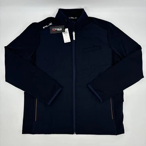 $298 RLX Ralph Lauren Golf Navy Blue New England Full Zip Jacket Men's Size XL - Picture 1 of 8
