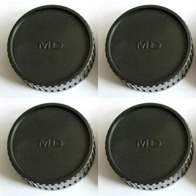 4X MINOLTA MD Objektiv Rückdeckel Kappe Deckel Minolta MD Rear Lens Cap