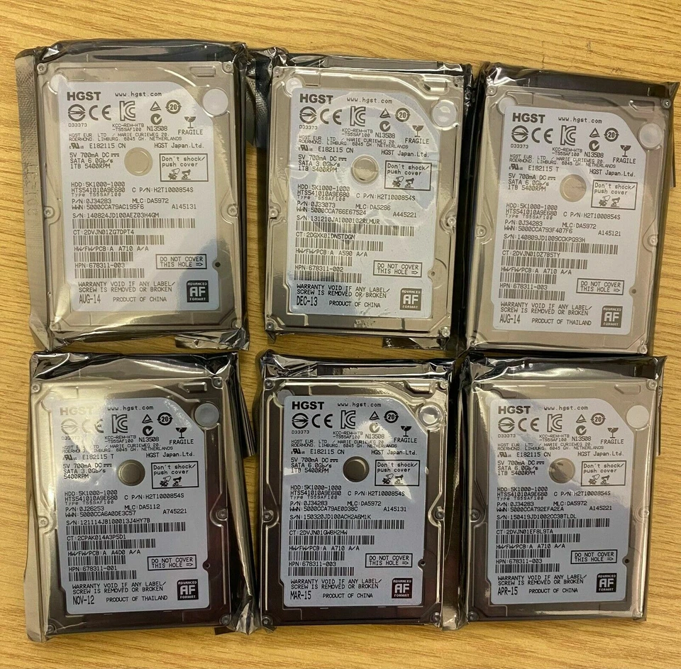 HGST 1TB 5400RPM 32MB 2.5" Internal Hard Drive 1TB Laptop HDD. - Image 1 of 2