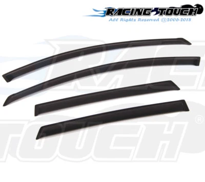 Dark Smoke Outside Mount Window Visor Rain Guard 4pcs For Saturn Vue 2008-2010 - Image 1 of 4