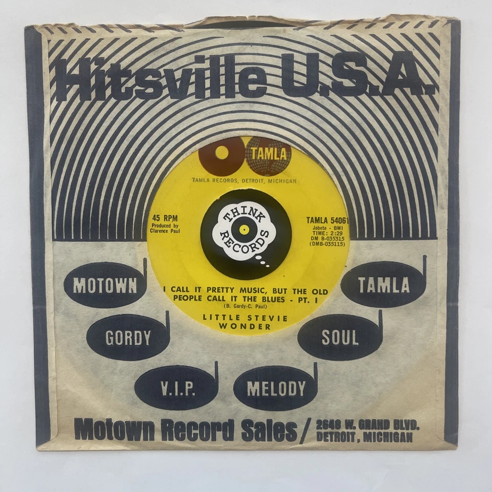 Motown 45 Stevie Wonder - I Call It Pretty Music But The Old People Call It.. NM - Image 1 of 3