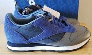 REEBOK CLÁSICO CUERO R12 ESCONDITE ULTRAMARINO V54166 TALLA 10 Y 10,5 - Imagen 1 de 9
