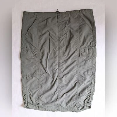 Nylon Olive Green Maxi Skirt XL 15-17 - Image 1 of 4