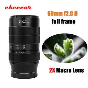 Cheecar 60mm F2.8 Mark II Full Frame Macro Lens for E/Z/X/EOS-M/RF/M43/L mount  - Picture 1 of 5