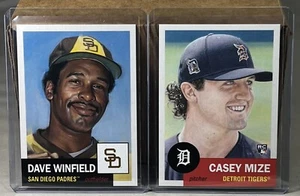 2021 TOPPS LIVING SET WEEK 51 #477 DAVE WINFIELD HOF #478 CASEY MIZE TIGERS RC - Picture 1 of 2