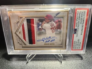 2022 Topps Definitive Framed Auto Patch /20 JUAN SOTO PSA 10 Auto 10 - Picture 1 of 2