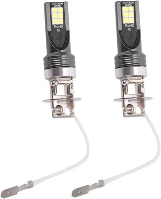 Kit Lampadine LED H3 Luce Bianca 6500-7500K 12V-24V per Fari Auto 12 Led - Immagine 1 di 4