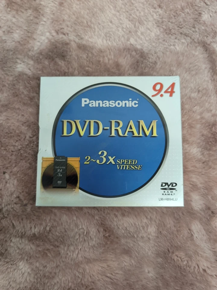 NEW - Panasonic LM-HB94LU 2~3x 9.4GB DVD-RAM 33Mbps Type 4 Recordable Blank Disc - Image 1 of 4