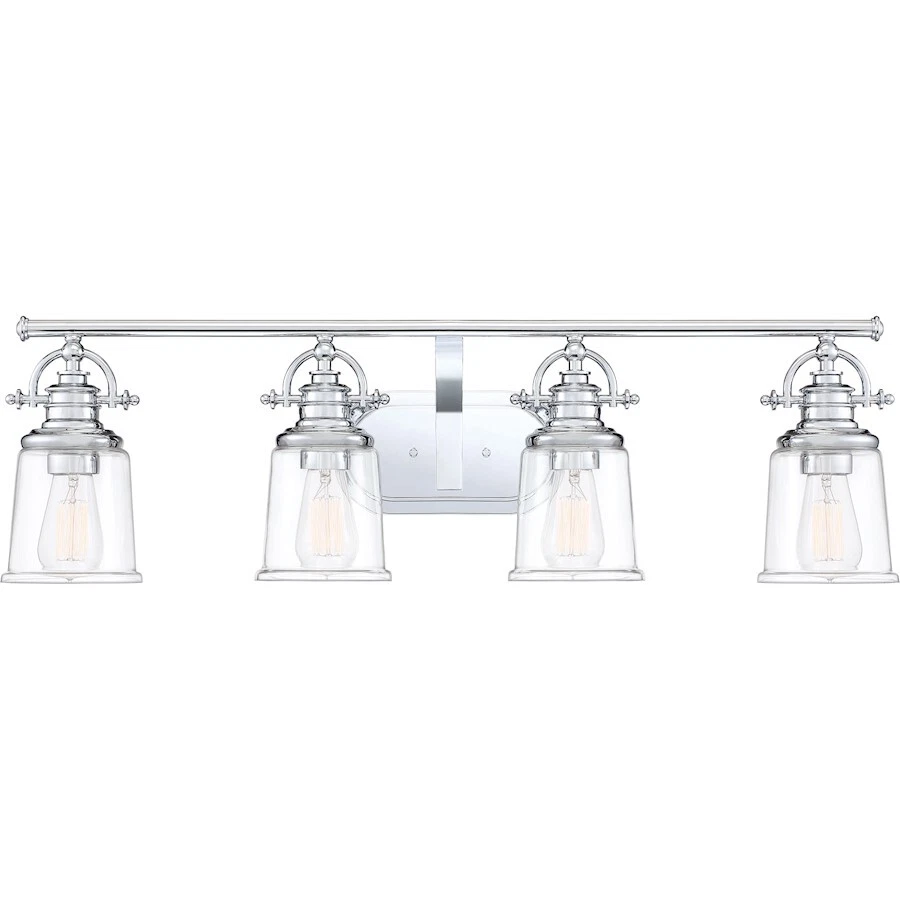Quoizel Grant Bath 4 Light, Polished Chrome - GRT8604C - Image 1 of 1