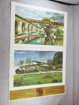 Standard Oil of CA Bicentennial Print Series 1969  / Mission San Miguel-PicoPico - Image 1 of 4