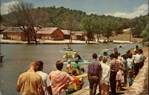 Harrison,AR Wolf Island Paddle Boats Boone County 1971 Arkansas Postcard - Picture 1 of 2
