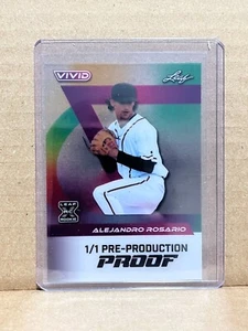 Alejandro Rosario 2024 Leaf Vivid Baseball 1/1 Pre Production Proof - Picture 1 of 1