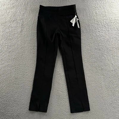 Calça Joe Benbasset Feminina Preta Tamanho Médio Fendas no Tornozelo Mistura de Rayon - Imagem 1 de 4