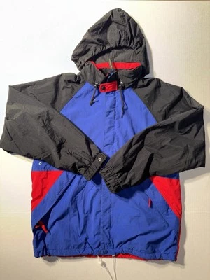 Vtg Field And Stream Parka Rain Jacket Large Nylon Color Block 90’s Windbreaker - Image 1 of 4