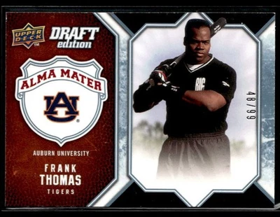 L21,003 - 2009-10 Upper Deck Draft Edition Alma Mater Blue #AMFT Frank Thomas/99 - Image 1 of 2