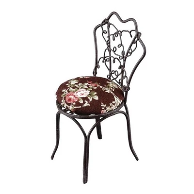 SILLA DE JARDÍN REUTTER MINIATURA CASA DE MUÑECAS ESCALA 1:12 CON COJÍN OSCURO - 1.807/4 Foto 1 de 3