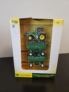 ERTL John Deere 1/64 8130 Tractor with J+M Gravity Wagons NIB - Picture 1 of 5