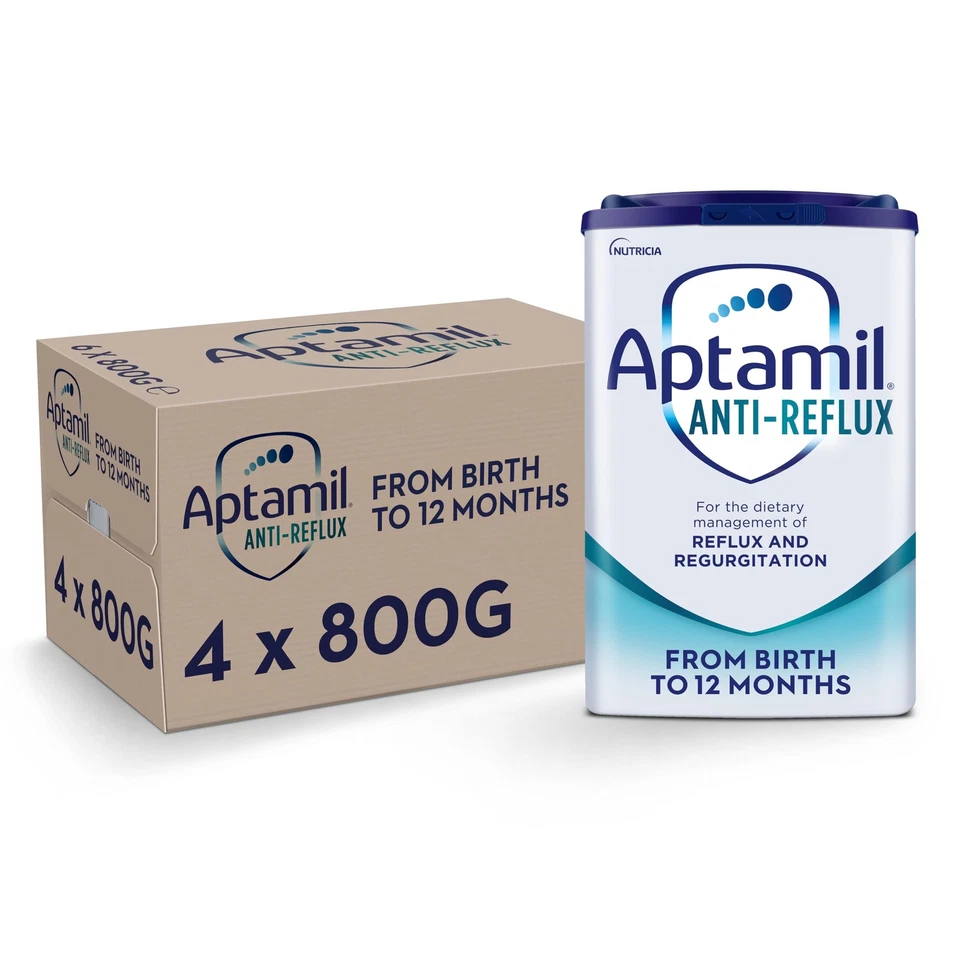 Anti-Reflux Baby Milk Powder Formula, from Birth, 800g (Pack of 4) - Image 1 of 4