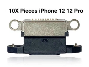 10 Pieces in Pack Charging Port Only for iPhone 12 / 12 Pro Black OEM New - Picture 1 of 3