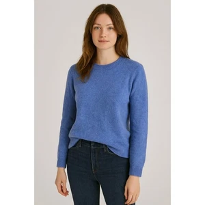 J. Crew Extra Soft Sweater Womens M Blue Acrylic Wool Blend Pullover - Picture 1 of 7
